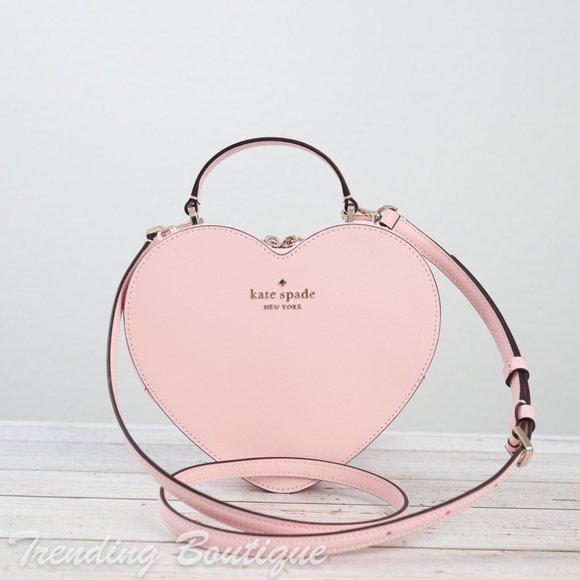 NWT Kate Spade New York Love Shack Heart Crossbody in Chalk Pink - Picture 11 of 13